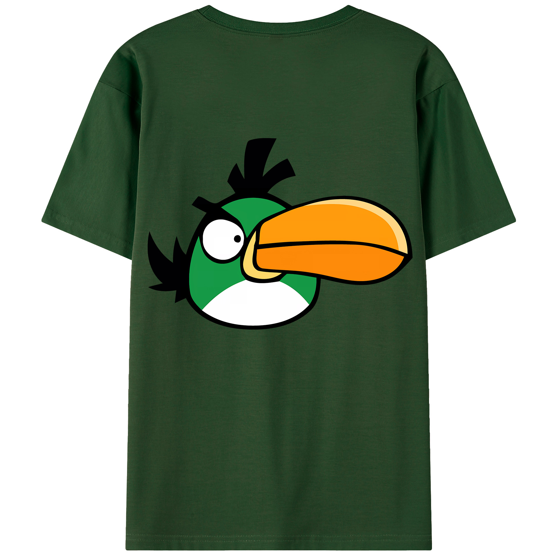 （画像用） Angry Birds アングリーバード 綿100％半袖Tシャツ（背面プリント）